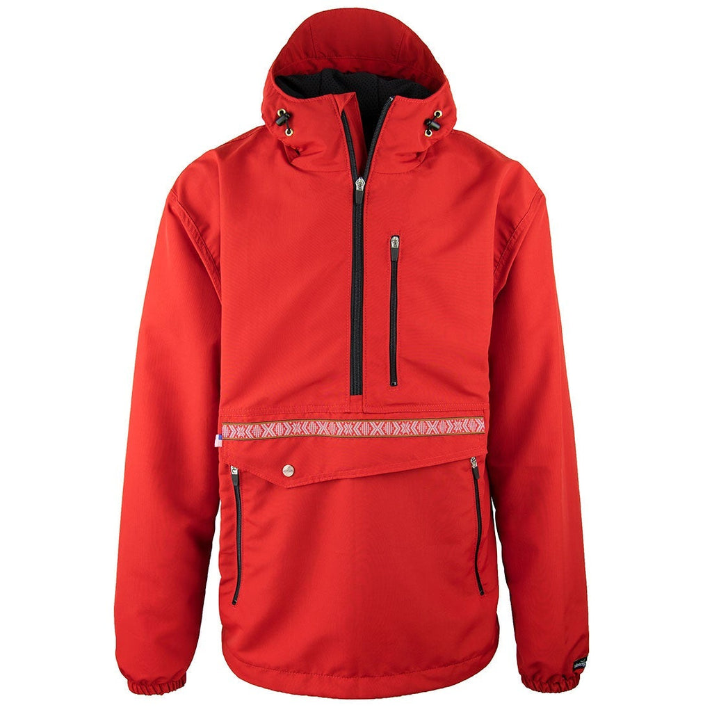 Parish Nation Windbreaker Jacket Men's 4XL Red Hooded No String Full Zip  Pockets